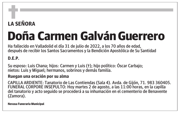 Doña Carmen Galván Guerrero