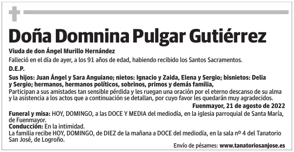 Doña  Domnina  Pulgar  Gutiérrez