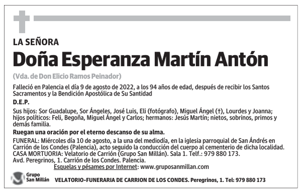 Doña Esperanza Martín Antón