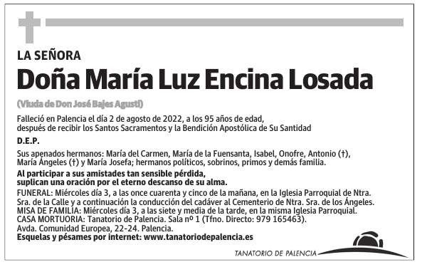 Doña María Luz Encina Losada