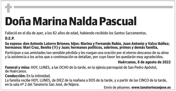Doña  Marina  Nalda  Pascual
