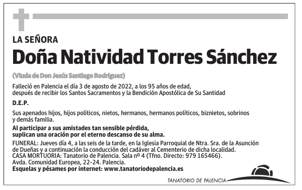 Doña Natividad Torres Sánchez