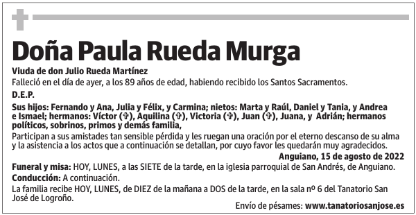 Doña  Paula  Rueda  Murga