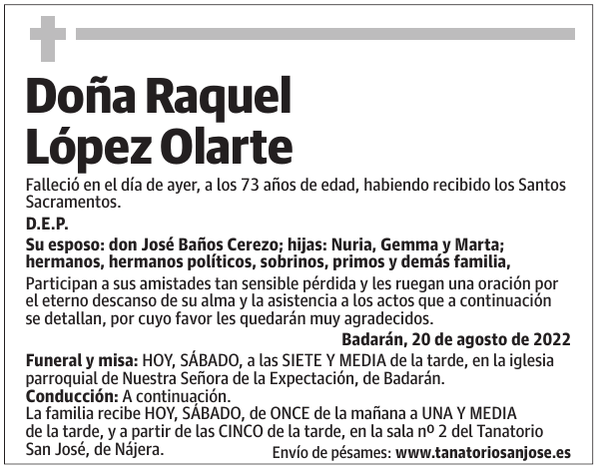 Doña  Raquel  López  Olarte