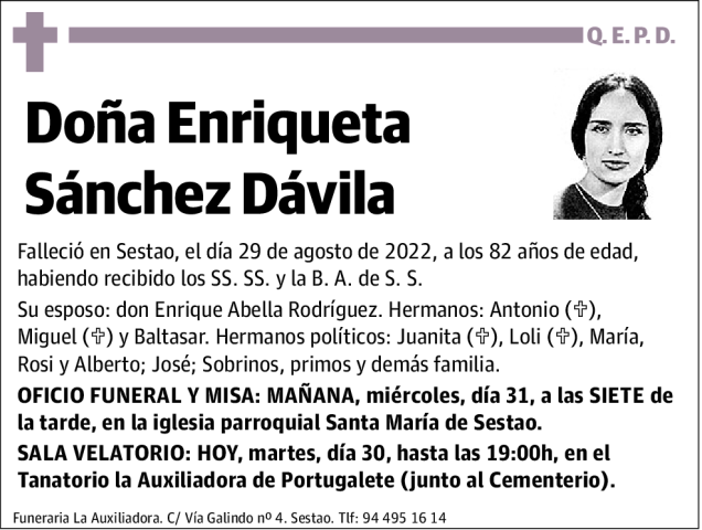Enriqueta Sánchez Dávila