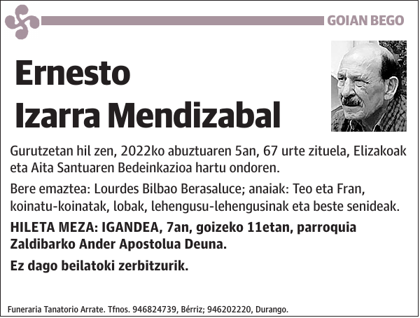 Ernesto Izarra Mendizabal