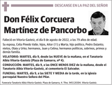 Félix  Corcuera  Martínez  de  Pancorbo