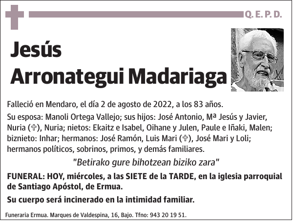 Jesús Arronategui Madariaga