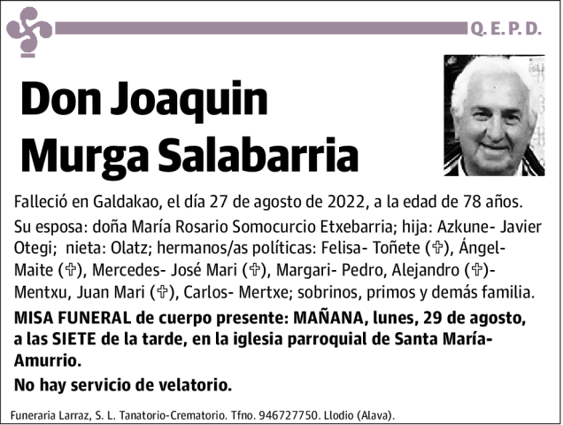 Joaquin  Murga  Salabarria