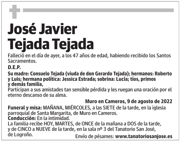 José  Javier  Tejada  Tejada