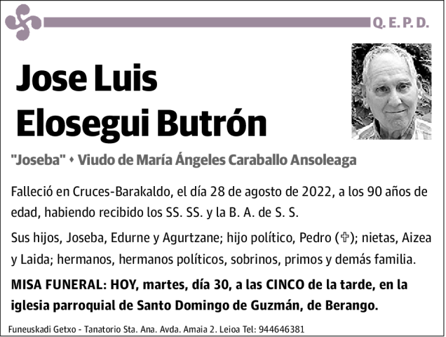 Jose Luis Elosegui Butrón