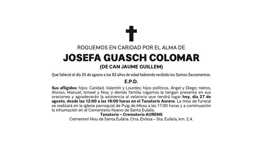 Josefa  Guasch  Colomar