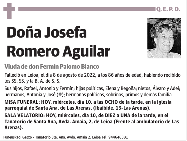 Josefa Romero Aguilar