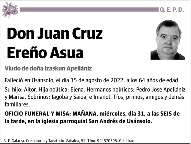 Juan Cruz Ereño Asua