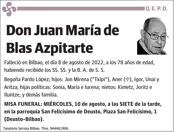 Juan María de Blas Azpitarte