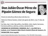 Julián  Óscar  Pérez  de  Pipaón  Gómez  de  Segura