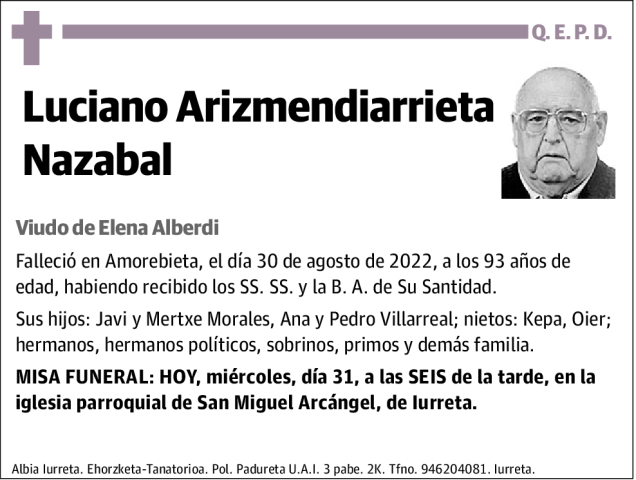 Luciano Arizmendiarrieta Nazabal