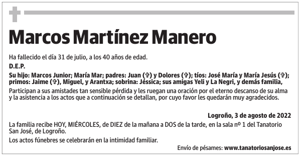 Marcos  Martínez  Manero