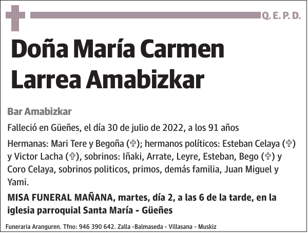 María Carmen Larrea Amabizkar