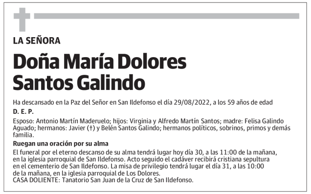 María Dolores Santos Galindo
