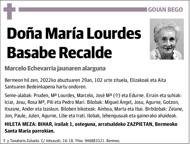 María Lourdes Basabe Recalde