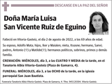 María  Luisa  San  Vicente  Ruiz  de  Eguino