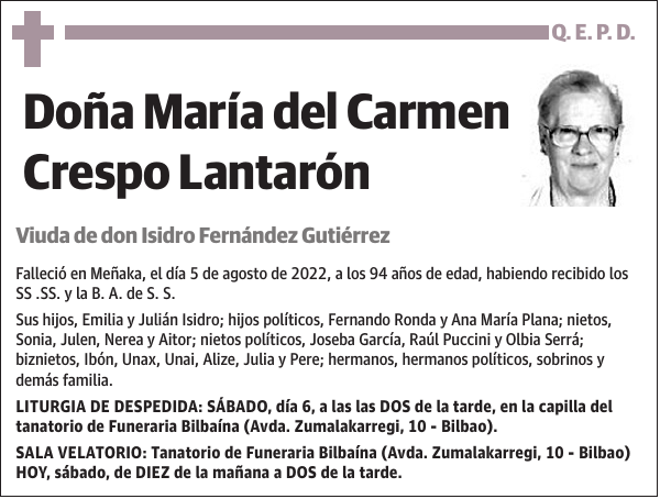 María del Carmen Crespo Lantarón
