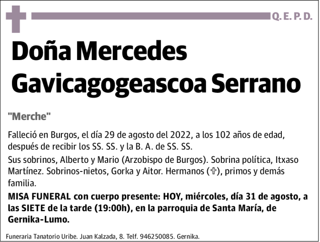 Mercedes Gavicagogeascoa Serrano