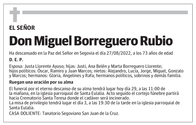 Miguel Borreguero Rubio