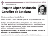 Paquita  López  de  Munain  González  de  Betolaza