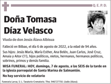 Tomasa  Díaz  Velasco