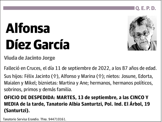 Alfonsa Díez García