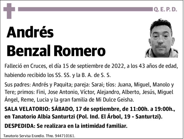 Andrés Benzal Romero