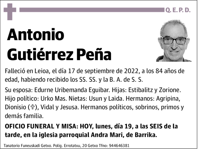 Antonio Gutiérrez Peña