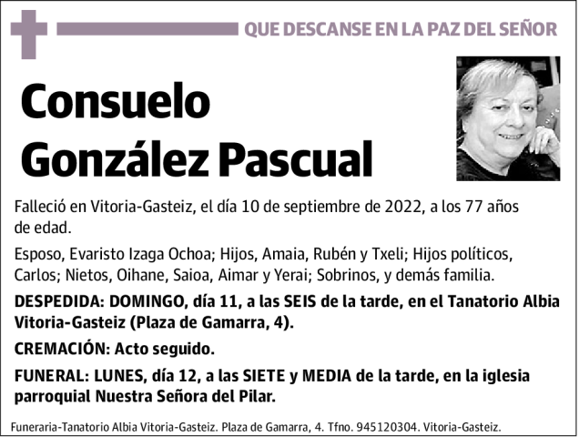 Consuelo  González  Pascual