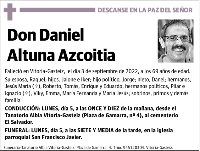 Daniel  Altuna  Azcoitia