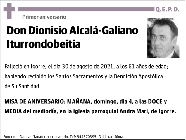 Dionisio Alcalá-Galiano Iturrondobeitia