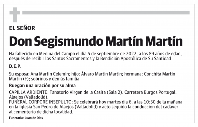 Don Segismundo Martín Martín