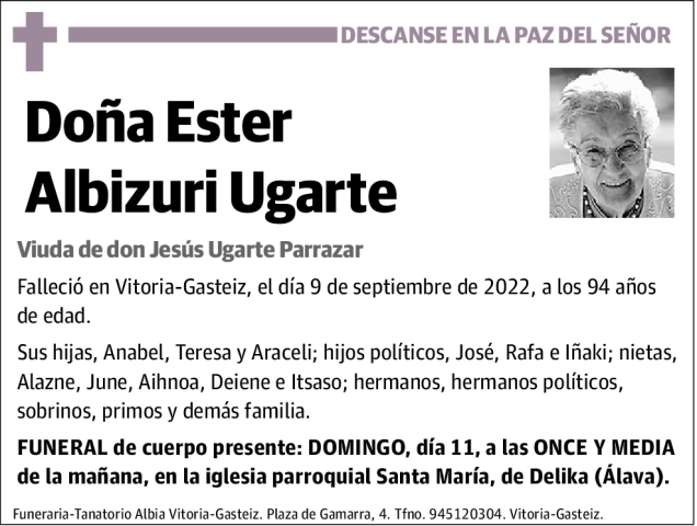Ester  Albizuri  Ugarte
