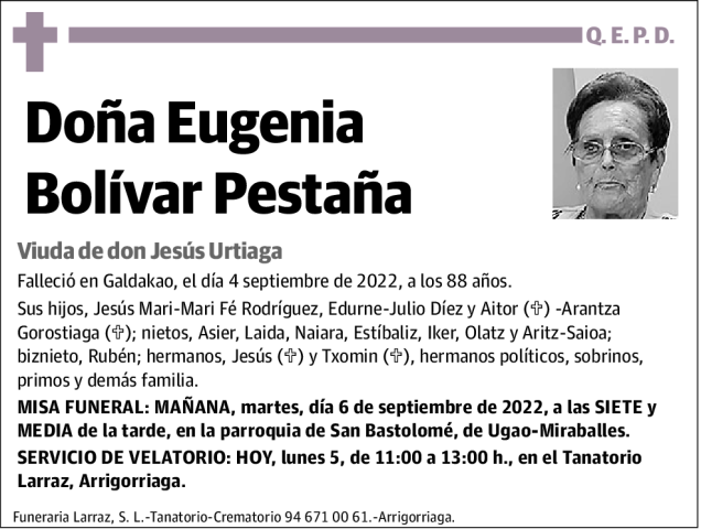 Eugenia Bolívar Pestaña