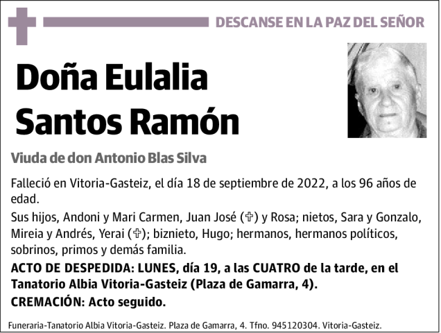 Eulalia  Santos  Ramón