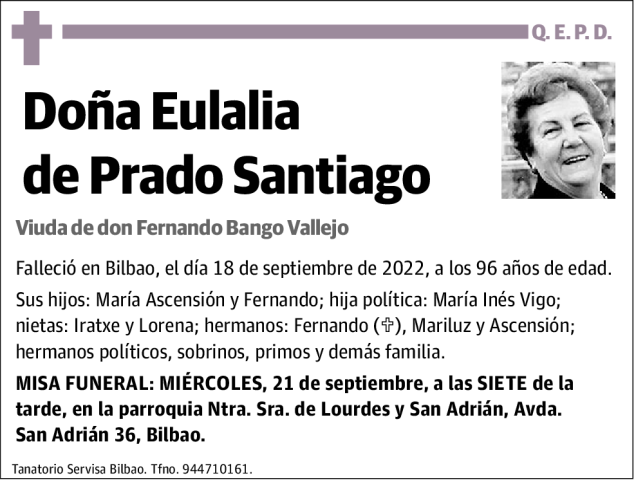 Eulalia de Prado Santiago