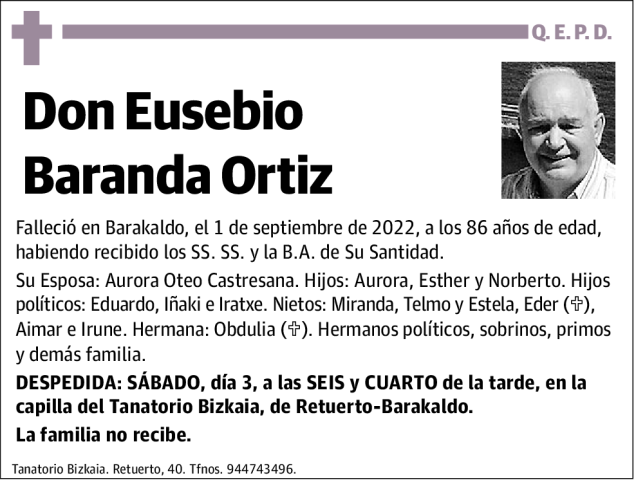 Eusebio Baranda Órtiz