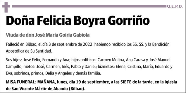 Felicia Boyra Gorriño