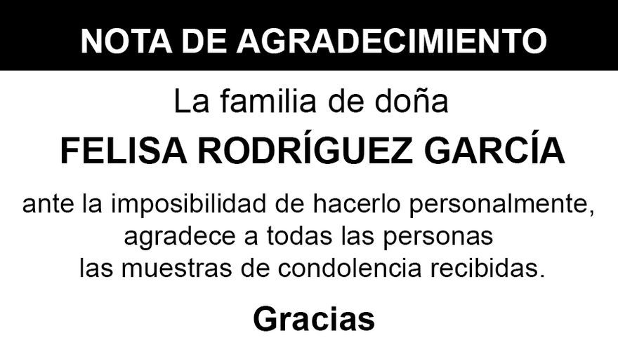 Felisa  Rodríguez  García