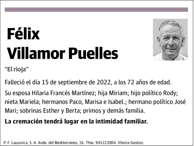 Félix  Villamor  Puelles