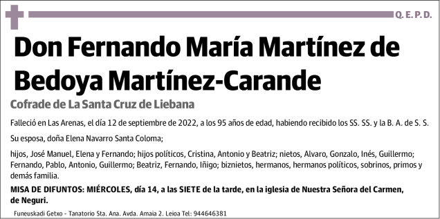 Fernando María Martínez de Bedoya Martínez-Carande