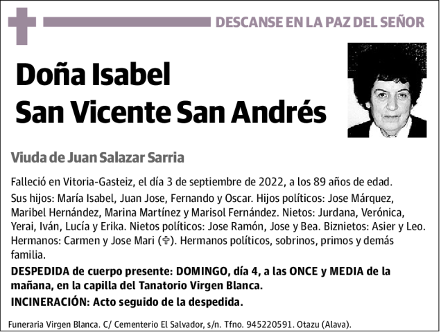 Isabel  San  Vicente  San  Andrés