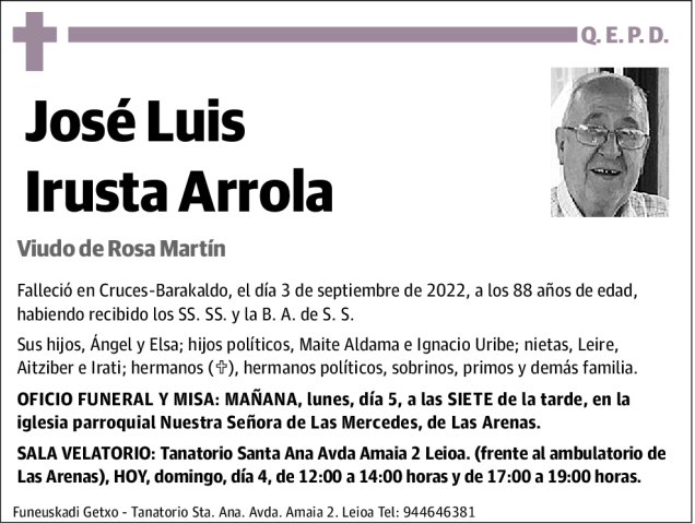 José Luis Irusta Arrola