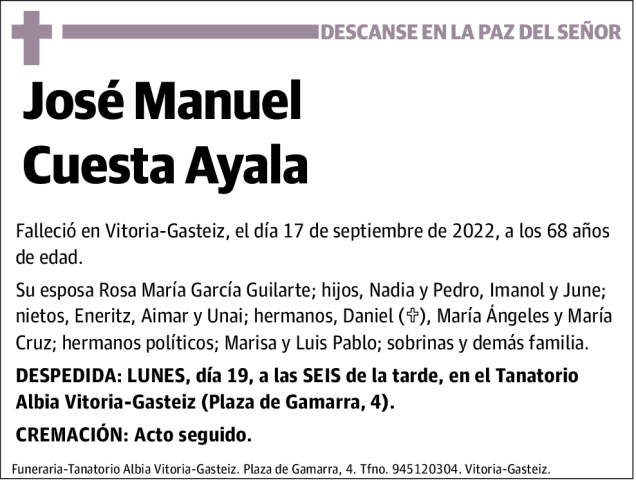 José  Manuel  Cuesta  Ayala